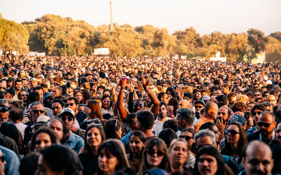 Massive audience enjoying the MEO Kalorama music festival in Lisbon
